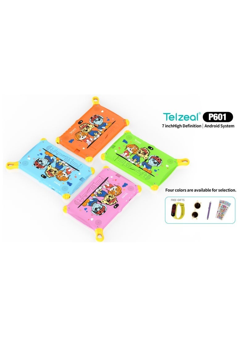 Telzeal P601 Kids Tablet, 7-Inch HD Display, 6GB RAM, 128GB Storage, Android 10.1 – Orange | Durable, Child-Friendly Design, Long Battery Life & Parental Controls for Safe Learning & Fun - Image 2
