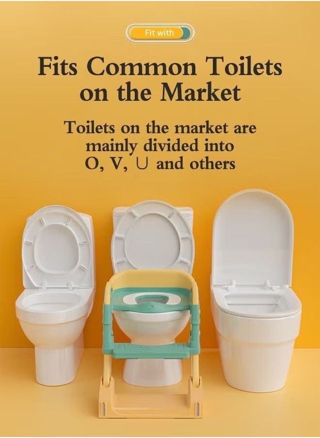 Potty Training Toilet Seat with Step Stool Ladder for Boys and Girls