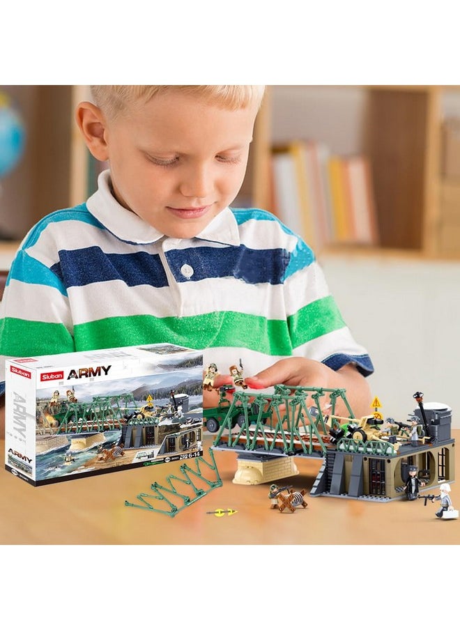 Sluban Military Base Building Toy, Army Defence Base, Military Building Set Army Toy, WW2 Model Kit for Boys, Ideal Gifts for Kids Aged 6-12 and Adults, Compatible with Lego Military Set, 769 pcs  - Image 3