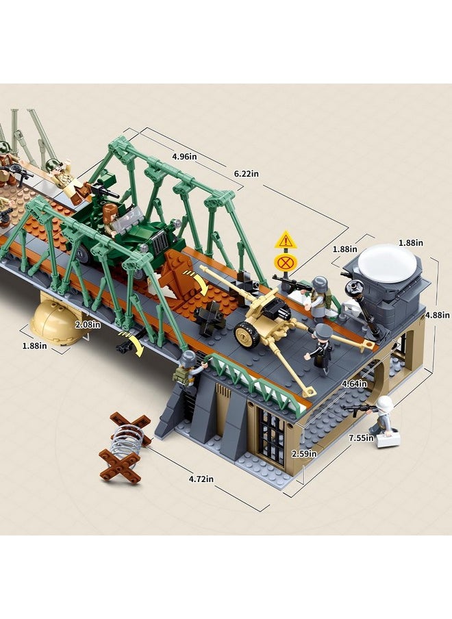 Sluban Military Base Building Toy, Army Defence Base, Military Building Set Army Toy, WW2 Model Kit for Boys, Ideal Gifts for Kids Aged 6-12 and Adults, Compatible with Lego Military Set, 769 pcs  - Image 4