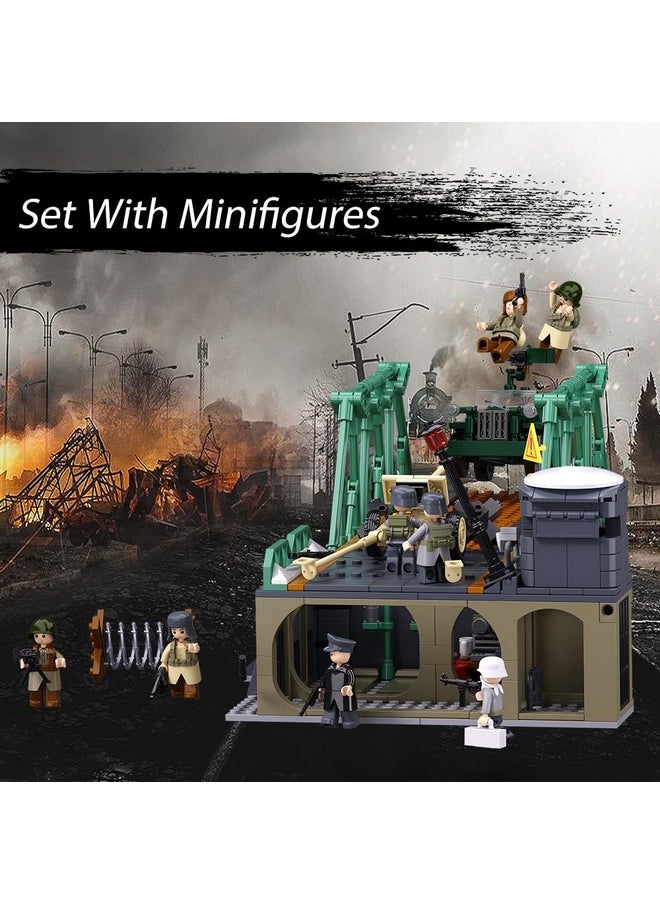 Sluban Military Base Building Toy, Army Defence Base, Military Building Set Army Toy, WW2 Model Kit for Boys, Ideal Gifts for Kids Aged 6-12 and Adults, Compatible with Lego Military Set, 769 pcs  - Image 5