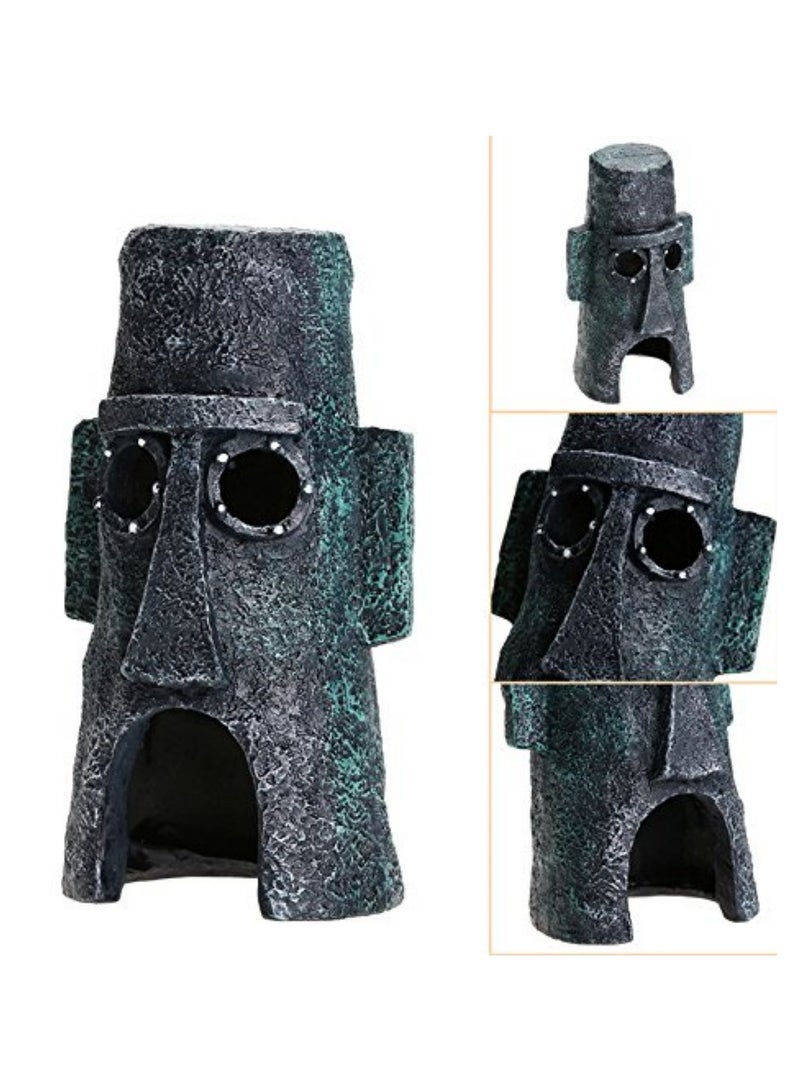 3Pcs/Set SquarePants Pineapple House Aquarium Decor, Squidward House & Cartoon Home Ornaments Non-Toxic Resin Fish Tank Accessories for Kids & Adults, Safe for All Aquariums - Image 5