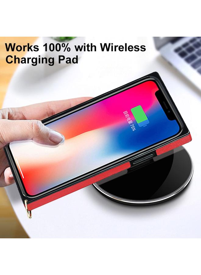 زبون جراب لهاتف iPhone 12 Pro Max أنيق بنمط معيني من جلد الألياف الدقيقة + جراب مقاوم للصدمات من مادة TPU مع حزام كروس بودي سلسلة - Image 5