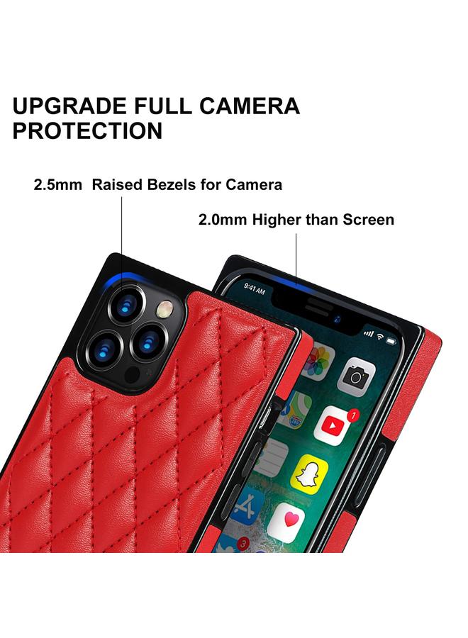 زبون جراب لهاتف iPhone 12 Pro Max أنيق بنمط معيني من جلد الألياف الدقيقة + جراب مقاوم للصدمات من مادة TPU مع حزام كروس بودي سلسلة - Image 3