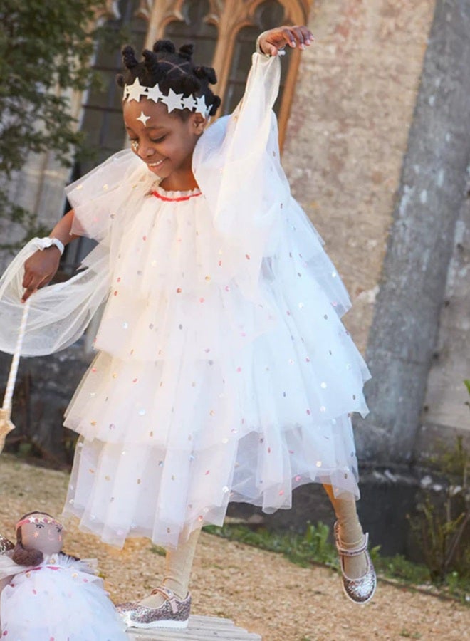 Meri Meri Sequin Tulle Angel Dress Up 3-4 Years  - Image 3