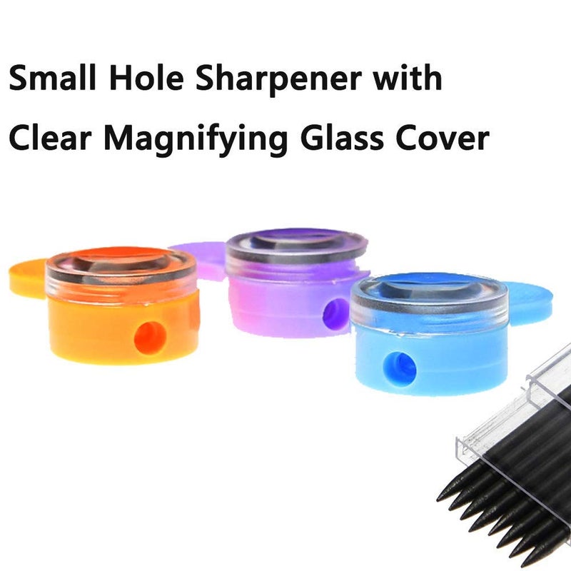 WEKOIL 2.0 Lead Pointer Pencil Sharpener, Mini 2mm Leads Sharpener, Portable Sharpener for 2.0mm Pencil Lead Refills at Office Home,Pack of 3 - Image 4