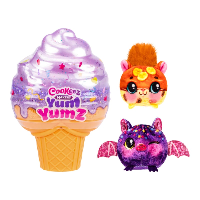 Moose Toys كوكِيز ميكري يوم يومز توين باك مليء بالمرح ومليء باليوم أضف المكونات اكتشف 2 حيوانات محشوة معطرة مفاجئة وسوبر كيوت داخل مخروط آيس كريم يمكنك تخصيص أكثر من 30 نمطًا للتجميع قد تختلف الأنماط - Image 2