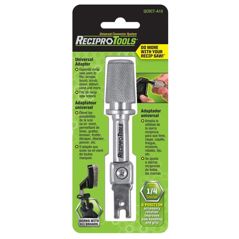 Reciprotools RCT-A10 Reciprocating Saw Adapter Silver Small - Image 2