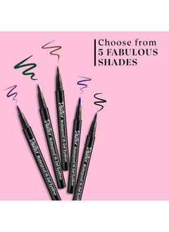 DAZLLER Hidef Eyeliner Pen + Eyebrow Pencil Black Precise Application Matte Finish Long Stay Smudgeproof Vegan  - Image 5