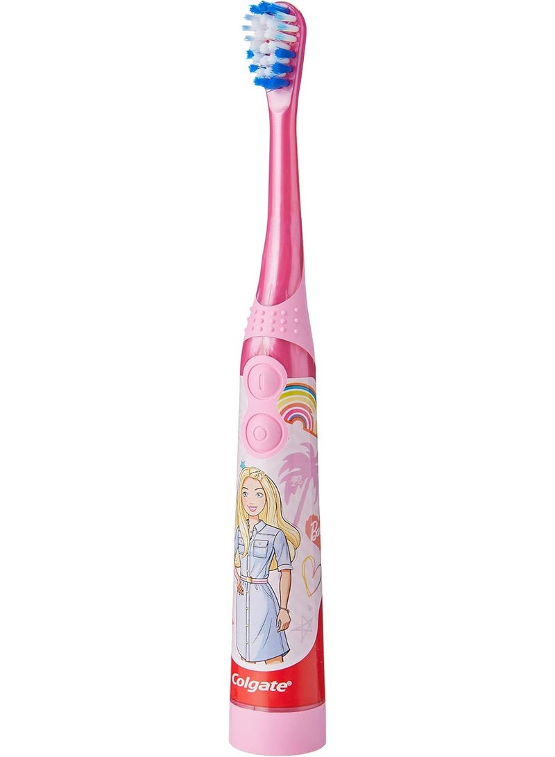 Colgate Kids 3+ Barbie Extra Soft Battery Toothbrush, Assorted color - Image 2