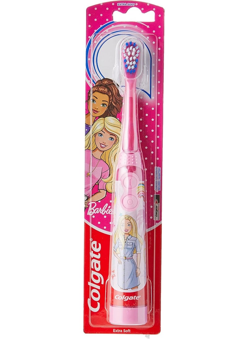 Colgate Kids 3+ Barbie Extra Soft Battery Toothbrush, Assorted color - Image 1