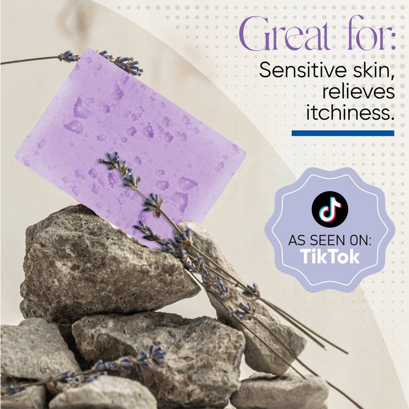 T. Taio T.Taio Esponjabon Soap Sponge - Cleansing Shower Scrubber - Cleaning Bath Wash Scrub - Oil Removal - Massage & Lather Foot, Elbow, & Face - Bathroom Accessories - Fresh Lavender Scent - Image 4