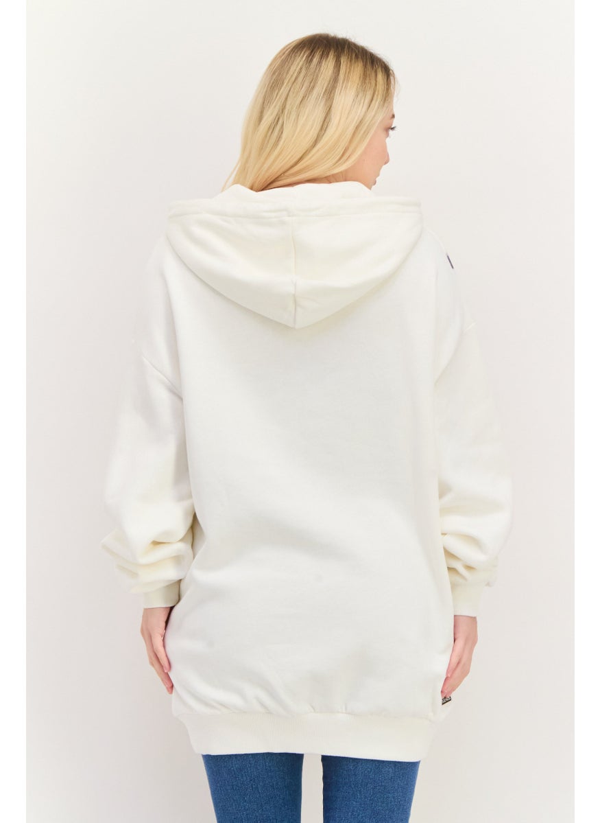 LEAGUE OF LEGENDS - Women Hooded Graphic Print Long Sleeves Sweatshirt, White Combo - Image 1
