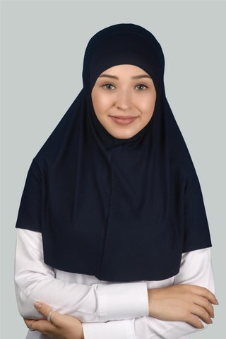Double Set Practical Scarf, Ready-made Turban and Hijab Hijab Bonnet (Xl) - Navy Blue - pzsku/ZBFF7C5A703E61DFC771AZ/45/_/1725790827/959be2ae-b95e-4435-9412-acb51e831c6a