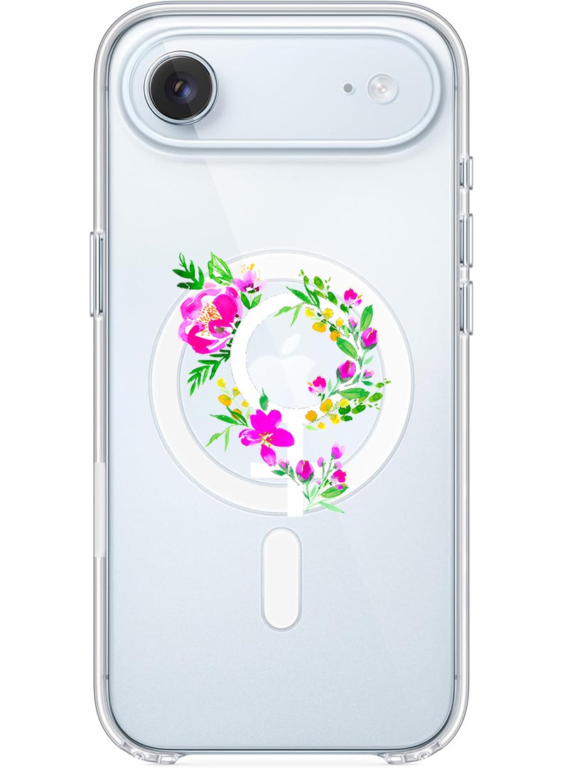 Theodor Magnetic Case for Apple iPhone 17 Air Compatible with MagSafe Wireless Charging, Shockproof Phone Bumper Cover - womens day floral - White - Image 1