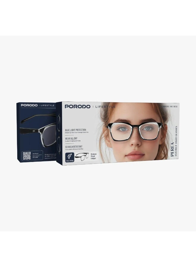 Porodo Lifestyle Perea Anti-Blue Light Glasses with Scratch-Resistant TR90 Frame - Image 5