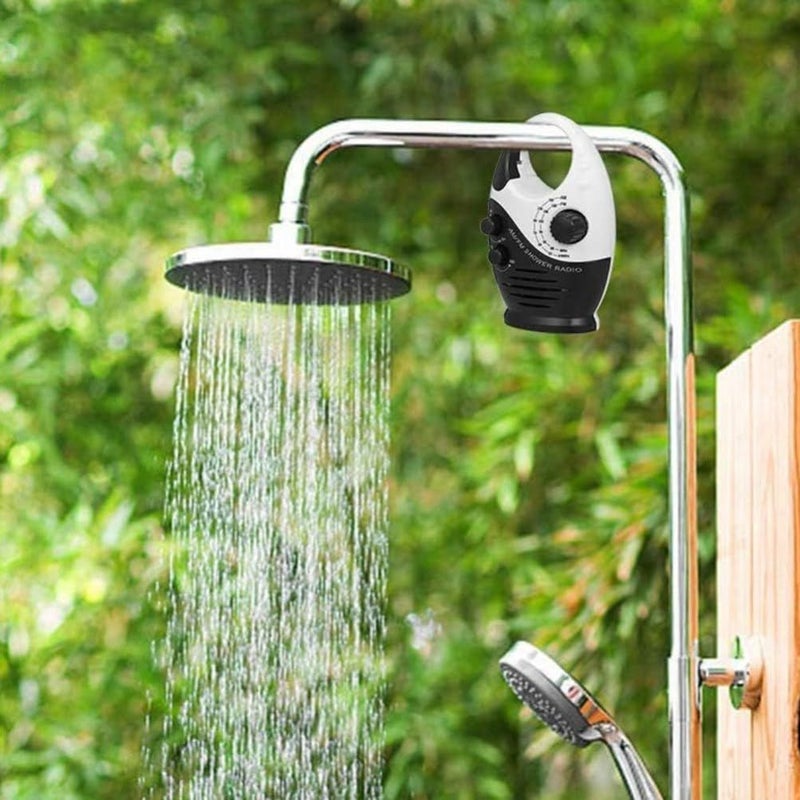 Waterproof Shower Radio AM FM Compact Battery Operated for Bathroom and Outdoor Use - Image 5