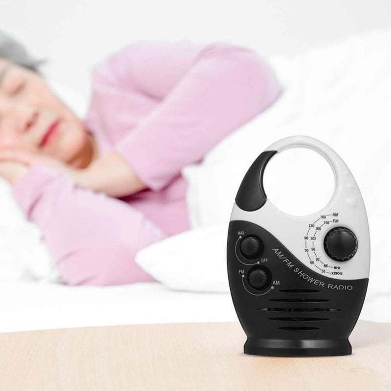 Waterproof Shower Radio AM FM Compact Battery Operated for Bathroom and Outdoor Use - Image 4