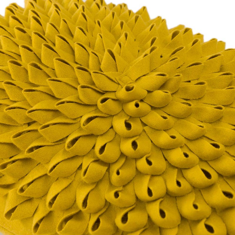 Kingrose 3D مصنوعة يدويًا ، تزين وسادة رمي ، تغطي وسادة ديكور المنزل لكراسي أريكة الأريكة 12 × 20 بوصة صفراء صفراء - Image 2