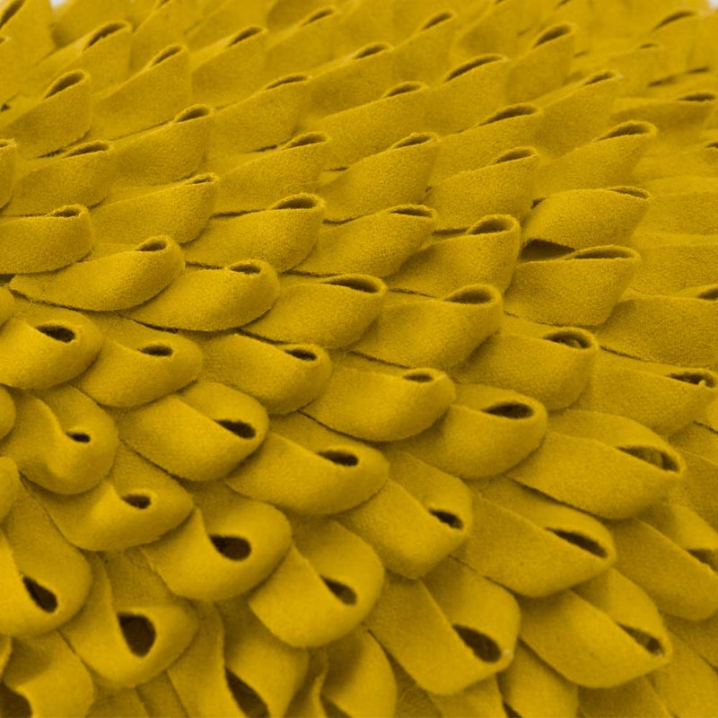 Kingrose 3D مصنوعة يدويًا ، تزين وسادة رمي ، تغطي وسادة ديكور المنزل لكراسي أريكة الأريكة 12 × 20 بوصة صفراء صفراء - Image 3
