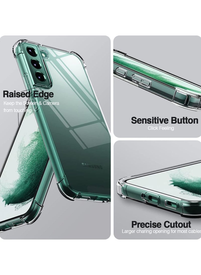 CATANES Samsung Galaxy S23 Case Clear Slim Transparent Cover Anti-Drop Reinforced Bumper Corner Protection - Image 2