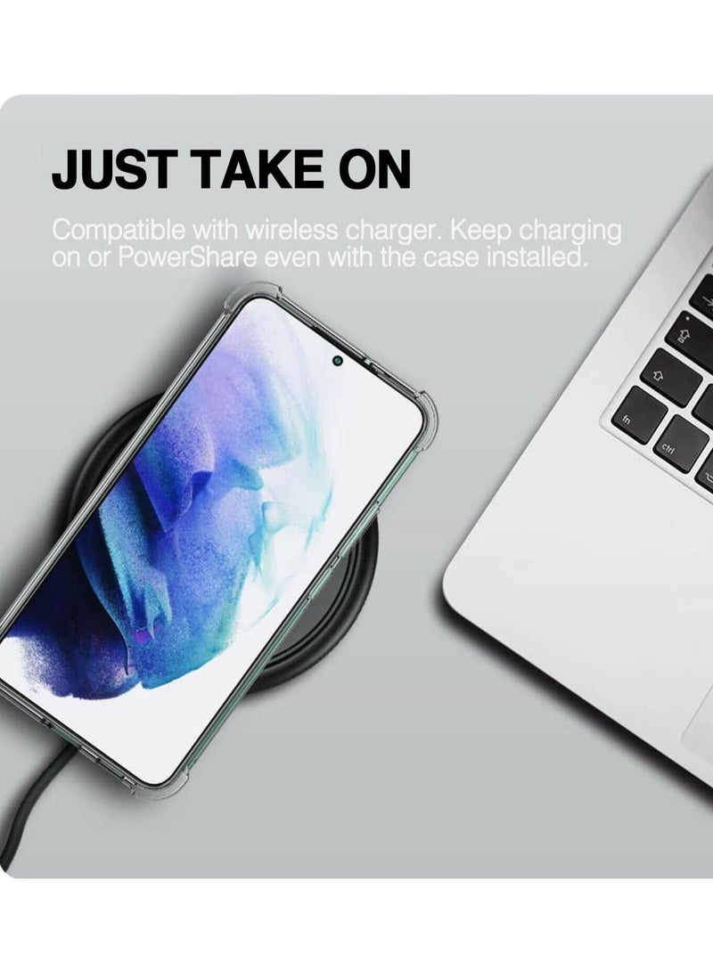 CATANES Samsung Galaxy S23 Case Clear Slim Transparent Cover Anti-Drop Reinforced Bumper Corner Protection - Image 5