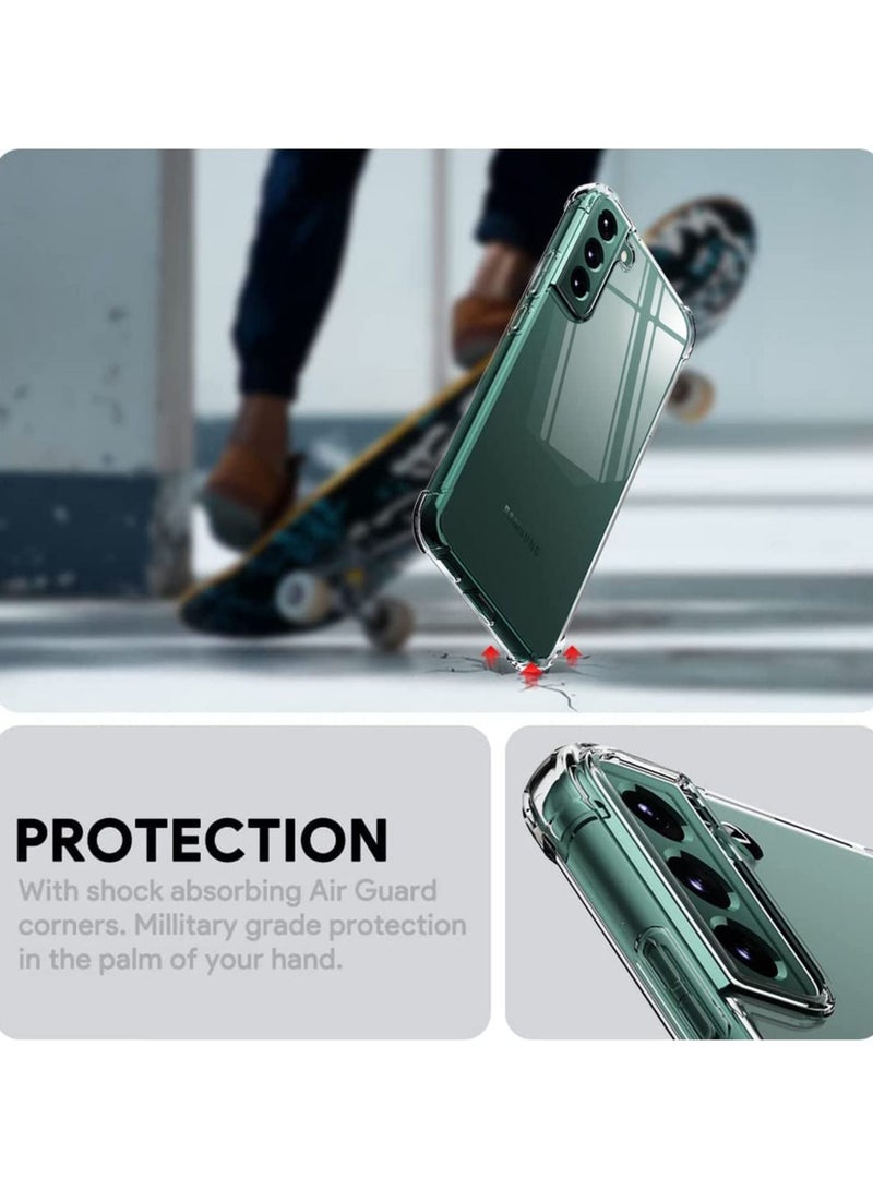 CATANES Samsung Galaxy S23 Case Clear Slim Transparent Cover Anti-Drop Reinforced Bumper Corner Protection - Image 3