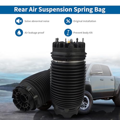 chsuatuo 2Pcs Rear Air Suspension Spring Bags 68260938AA Compatible with Dodge Ram 1500 2019-2024 Replacement OE 68260938AB - Image 2