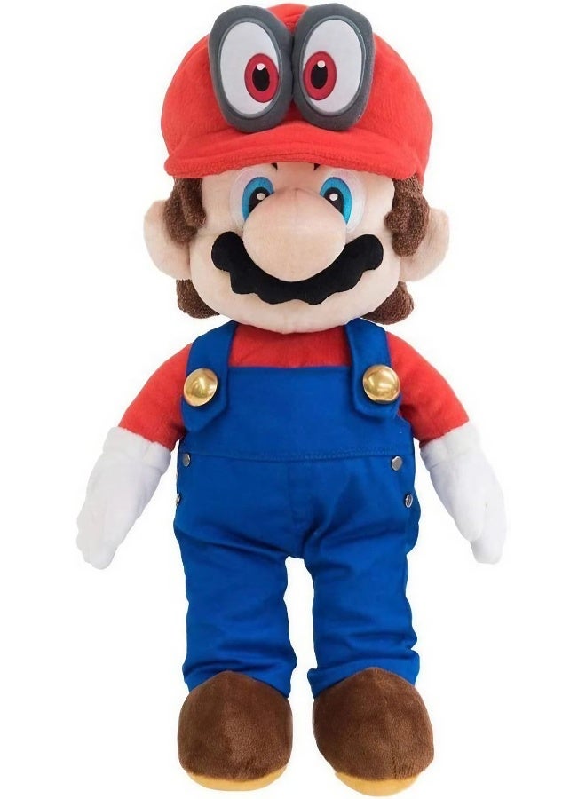 Nintendo Super Mario Odyssey Super Mario with Removable Red Cappy Hat Plush Doll (33 cm)