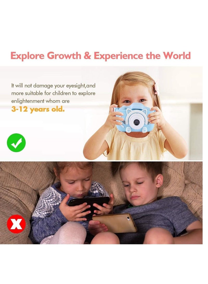 Kids HD Camera for Girls/Boys, 3-9 Year Old Toys for Girls/Boys, Birthday Gift for Age 6-9 Girls/Boys Kids Digital Dual Camera  - Image 2