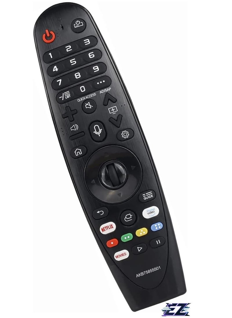 SmartGrist Magic TV Remote Control AKB75855501 MR20GA Compatible with Many LG Models, Netflix/Prime Video/Movies Hotkeys (No Magic Voice Pointer Function) with battery - Image 2