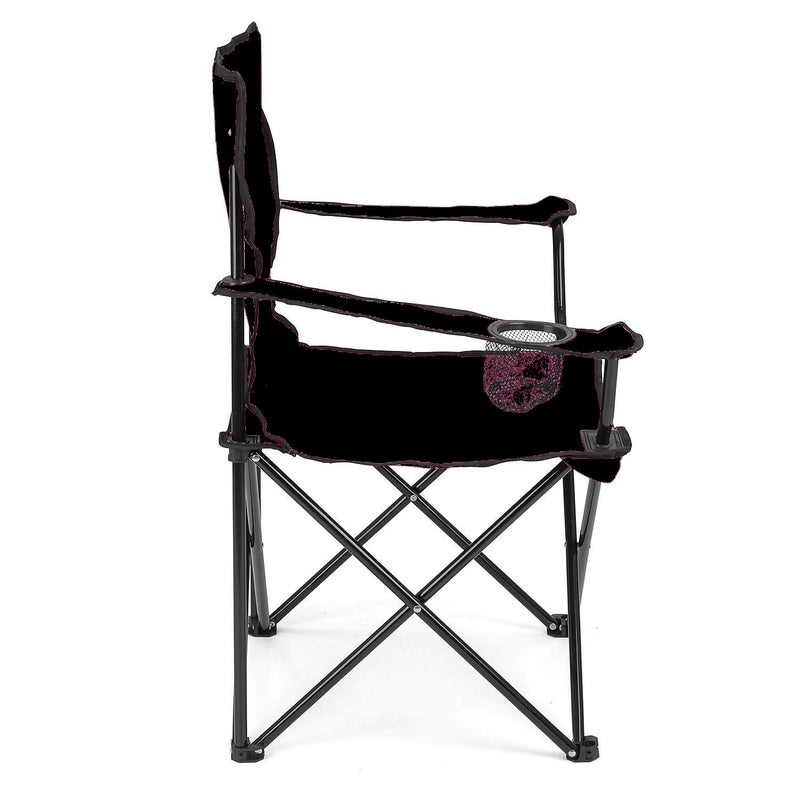 REPLEX Camping Folding Chair Outdoor Garden Picnic Travelling Lawn Patio Outdoor Collapsible Chairs with Carrying BagBlack - Image 5