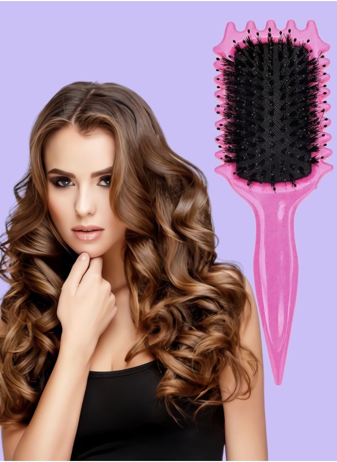 NIKITA.VIVI Hair Curling Comb Curly Hairbrush Best Curl Define Styling Brush with Prongs Bristle Hairbrush for Combing and Shaping Reduce Pulling and Curl Separation for Defined Curls  - Image 1