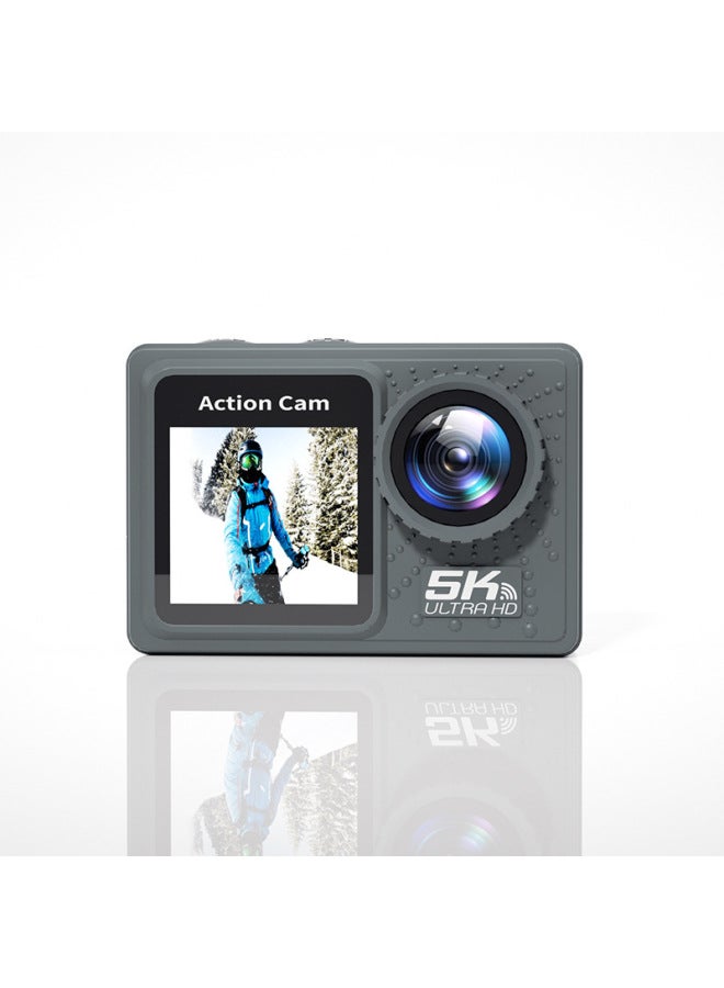 Explosions Sports Camera Anti-shake 5K Version Of High-definition Dual-screen Outdoor Riding Portable Recorder Waterproof Camera-Color:Camera Special Card 32g  - Image 5