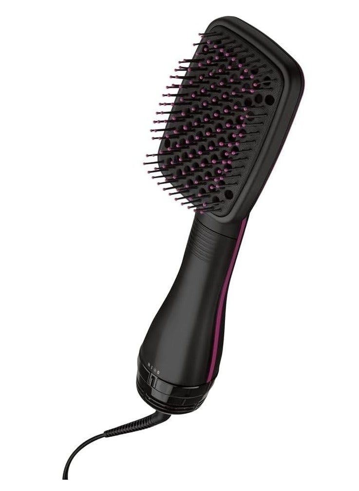 ريفلون مجفف الشعر ريفلون بيرفكت هيت بخطوة واحدة 1100 واط إعدادان لسرعة الحرارة تصميم مضرب كبير أسود - Image 2