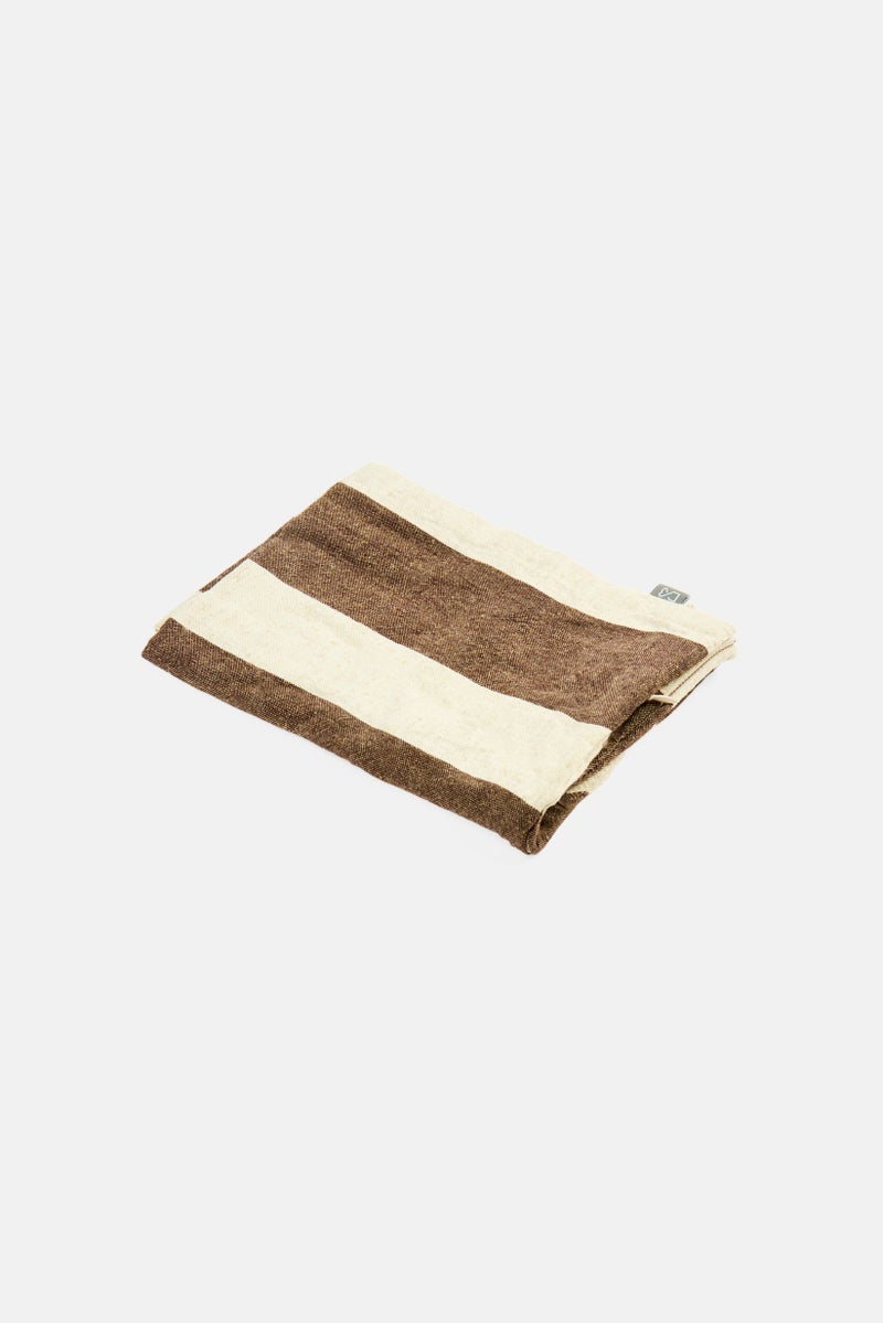 Muy Mucho Striped Cushion Cover 45 x 45 cm, Brown - Image 3
