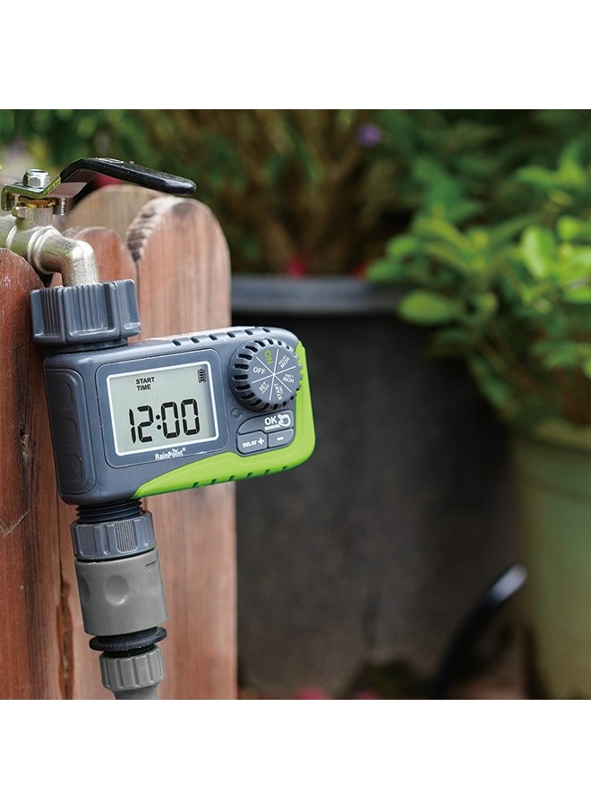 RAINPOINT - RAINPOINT Sprinkler Timer, Programmable Water Timer for Garden Hose, Outdoor Soaker Hose Timer with Rain Delay/Manual/Automatic Watering System, Digital Irrigation Timer for Yard, Lawn, 1 Outlet - Image 1