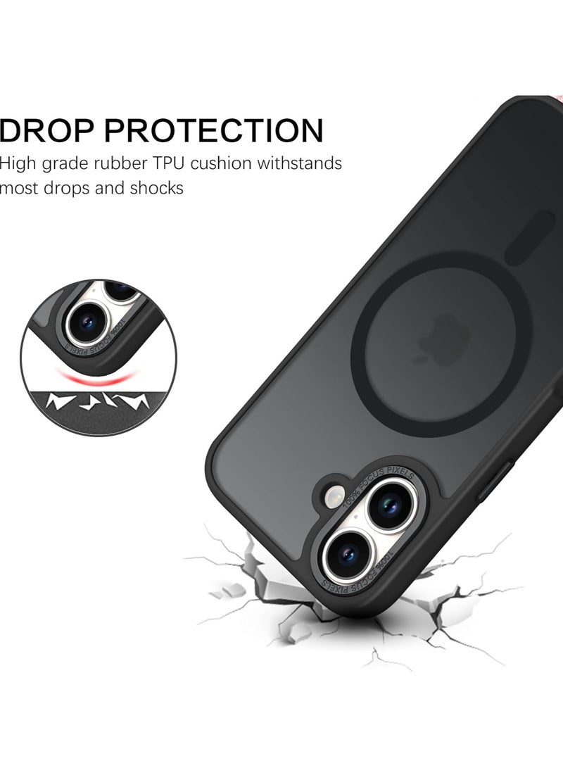 دكينج مغناطيس قوي رقيق جداً حماية كاملة من الصدمة غطاء الهاتف / القضية لـ iPhone 16 أسود - Image 4