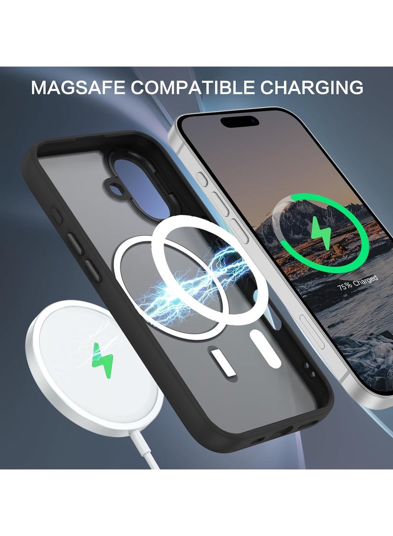 دكينج مغناطيس قوي رقيق جداً حماية كاملة من الصدمة غطاء الهاتف / القضية لـ iPhone 16 أسود - Image 3