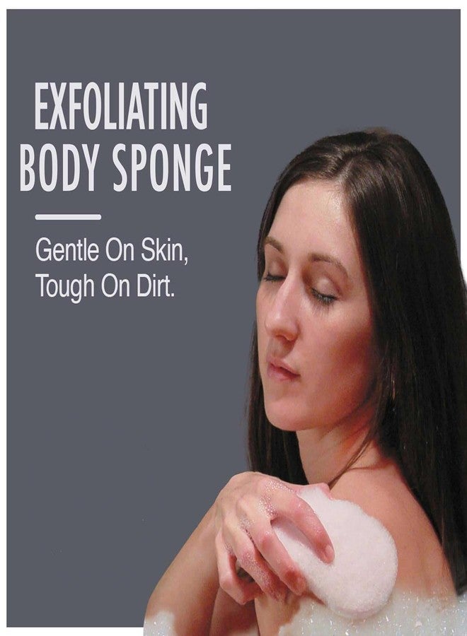 HartFelt Bath Sponges for Shower Women & Men | Soft Exfoliating Body Sponge for Dead Skin | Chemical-Free Sponges for Body | Cleanses Skin from Dirt & Excess Oil | Made in USA - Pack of 2 - Image 3