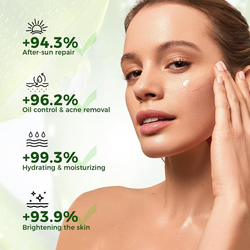 أوكييا جل الصبار من أوكيا – مهدئ، مرطب، ومغذي للوجه والجسم، 5.07 أونصة سائلة | 98% صبار طبيعي، نقي وعضوي لتخفيف حروق الشمس، العناية بالبشرة وترطيب الشعر، ترطيب مهدئ - Image 4