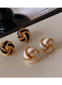 Handmade Enamel Three-dimensional Wrap Twist Earrings - pzsku/ZBFF87CB5852328FA0CCEZ/45/_/1730206232/0177655f-9ca9-4e3f-a615-5361d573215b