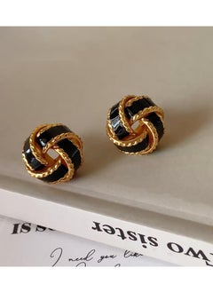 Handmade Enamel Three-dimensional Wrap Twist Earrings - pzsku/ZBFF87CB5852328FA0CCEZ/45/_/1730206232/f04b45f8-8861-43f0-9a2e-a18478101e88