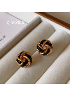 Handmade Enamel Three-dimensional Wrap Twist Earrings - pzsku/ZBFF87CB5852328FA0CCEZ/45/_/1730206233/ae0a82bf-4e05-42e8-bc64-5eccc3eac3f7