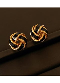 Handmade Enamel Three-dimensional Wrap Twist Earrings - pzsku/ZBFF87CB5852328FA0CCEZ/45/_/1730206234/1f3779ac-8d0e-459f-8e28-e4a7aed12d4e