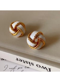 Handmade Enamel Three-dimensional Wrap Twist Earrings - pzsku/ZBFF87CB5852328FA0CCEZ/45/_/1730206239/536733ec-ac89-451f-ac30-b012bdce8654