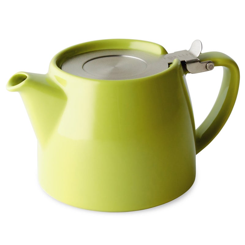 FORLIFE Stump Teapot with SLS Lid and Infuser, 18-Ounce, Lime - Image 1