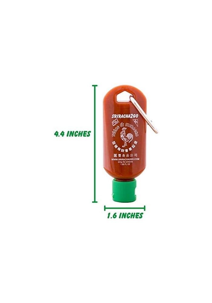 Sriracha2Go Sriracha Hot Sauce Keychain 1.7oz - Image 2