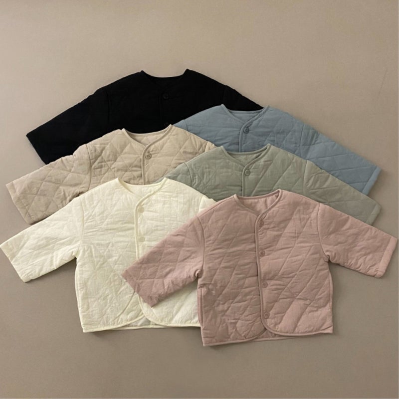 Baby Spring Thin Cotton Jacket For Boys And Girls, Winter Fashion Cardigan Coat, Cotton-Padded Outerwear For Infants And Toddlers - Image 2