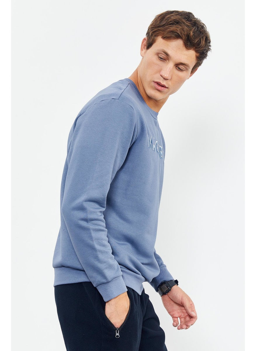 Tommy Life Petrol Men's Letter Embroidered O Neck Comfortable Form Sweatshirt - 88020  - Image 1